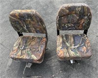 Two tree stand chairs camouflage