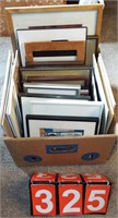 box asst. framed pictures & prints