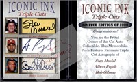 SMusial APujols BGibsonIconicInk facsimile autos