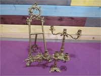 BRASS CANDLE HOLDER & FRAME HOLDER