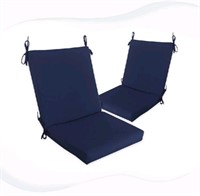 Outdoor/Indoor Seat/Back Chair Cushion with Ties,