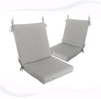 Outdoor/Indoor Seat/Back Chair Cushion with Ties,
