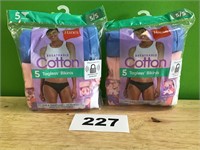 5pk Hanes Cotton Tagless Bikinis lot of 2 size 5/S