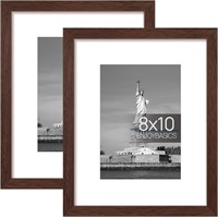 ENJOYBASICS 8x10 Picture Frame  Brown  2 Pack