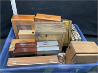 Wooden boxes lot