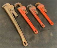 (4) Ridgid Pipe Wrenches