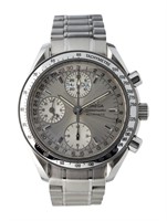 Omega Speedmaster Silver Dial Auto Ss Watch 39mm