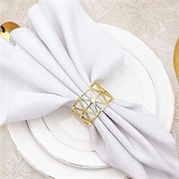 35$-Napkin Rings Metal Wedding Decoration Round