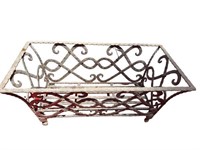 Vintage Wrought Iron Hanging Basket / Planter - Or