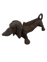 Cast Iron Boot Scrapper/Door Stopper Weiner Dog