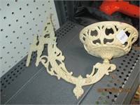 Cast Iron Wall Mount Oil Lamp Bracket