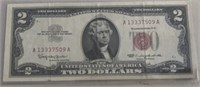 $2.00 UNITED STATES NOTE "RED SEAL" ***1963***