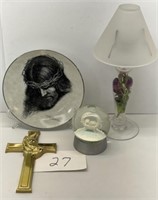 Religious Jesus Glass Plate & More