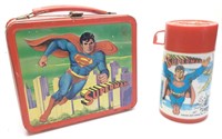 VTG. SUPERMAN LUNCHBOX & THERMOS BY ALADDINS