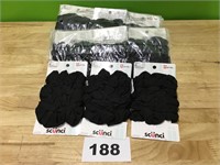 Scunci 6pk black scrunchies lot of 18