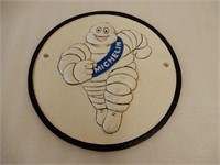 MICHELIN TIRE EMBOSSED  CAST IRON PLATE