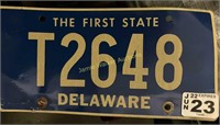 T2648 Live Low Digit Delaware Trailer License