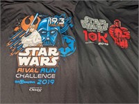 2 Star Wars Men's XL RunDisney Shirts