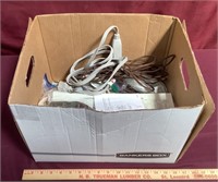 Box Of Extension Cords And Cables, etc