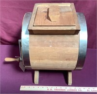 Wood And Metal Butter Churn