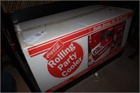 Rolling Party Cooler- Holds drinks for 50 people