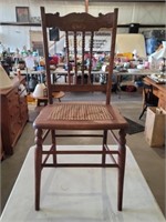 19th Century Cane Wood Chair
