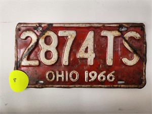1966 Ohio License Plate (1)