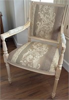 67 - ACCENT CHAIR W/ WOOD DETAIL