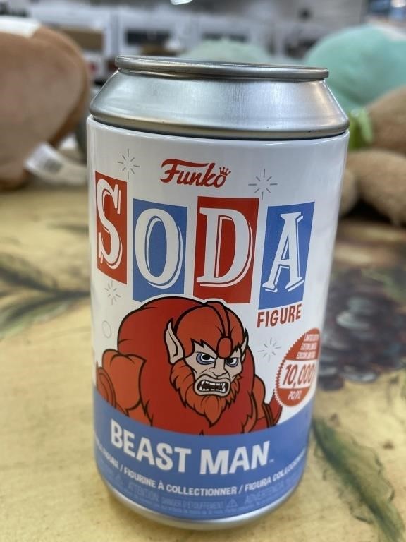 Funko soda collectible can beast man