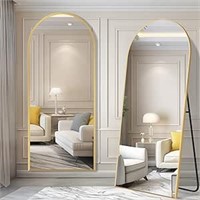Beautypeak Arched Full Length Mirror, 71”x28”Gold