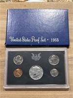 1968 Us Proof Set W Silver Half Dollar