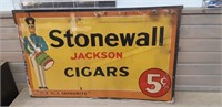 Stonewall Jackson original antiques cigar sign
