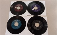 Four 7" Records Incl. The Playmates
