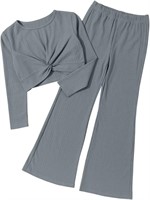 DOKOTOO Girls' Outfit  14Y-15Y  3XL Gray