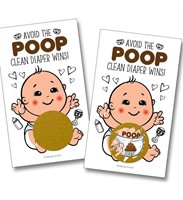 NEW Baby Shower Scratch Off Poop Game 25PK