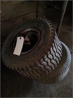 (2) Small Tires with wheels
