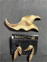 Vintage Capri brooch with Medici earrings