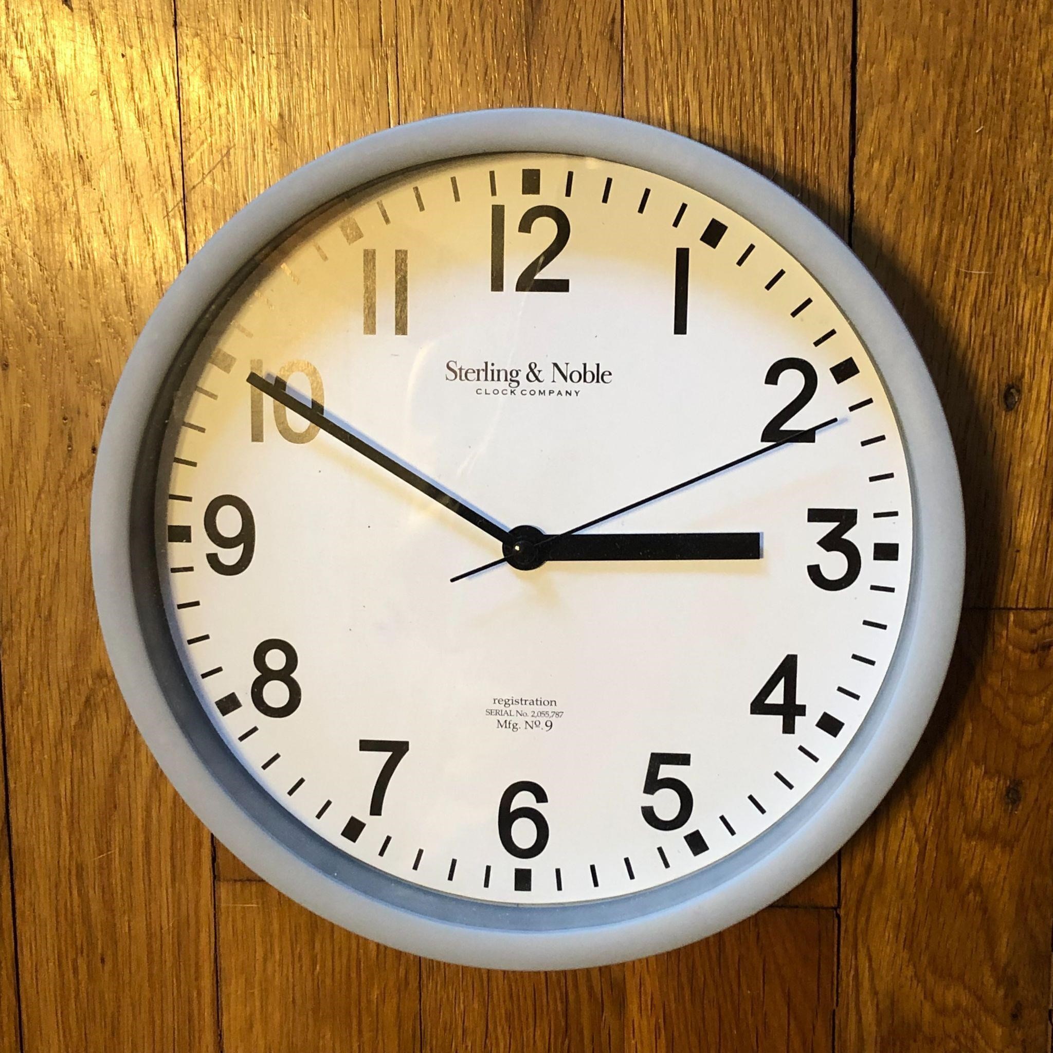 Sterling & Noble Battery Operated Wall Clock