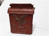 Vintage US Mail Cast Iron Coin Bank