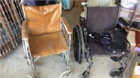 Black and brown wheelchair