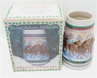 Budweiser 1993 Holiday Stein "Special Delivery"