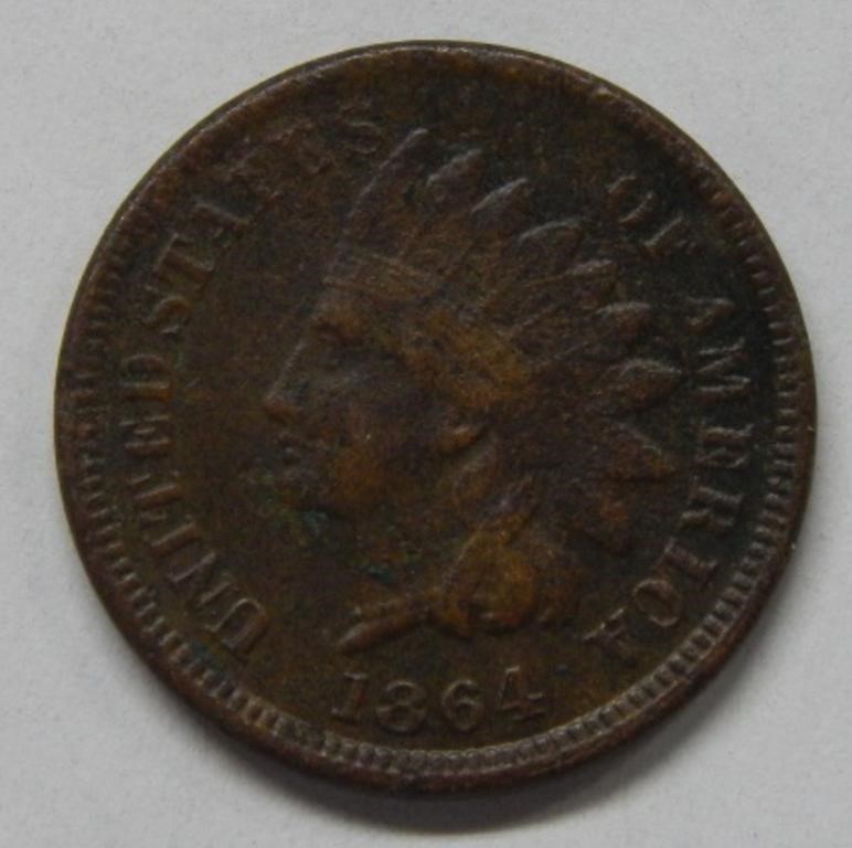 1864 L Indian Head Cent - Grainy