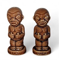 Vintage pair of Tiki salt and pepper shakers