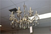 8 Light crystal and metal Chandelier