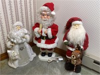 3 Santa Statues