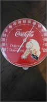 1984 Coca Cola Round Thermometer