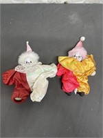 Small china head clown dolls
