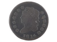 1814 Large Cent, Crosslet 4