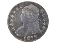 1813 Bust Half Dollar 50C/UNI, Key Variety