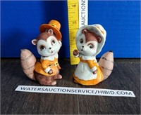 Harvest Racoon Figurines